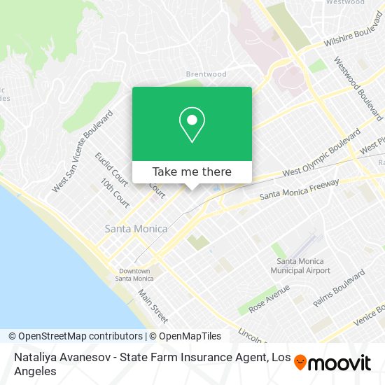 Mapa de Nataliya Avanesov - State Farm Insurance Agent