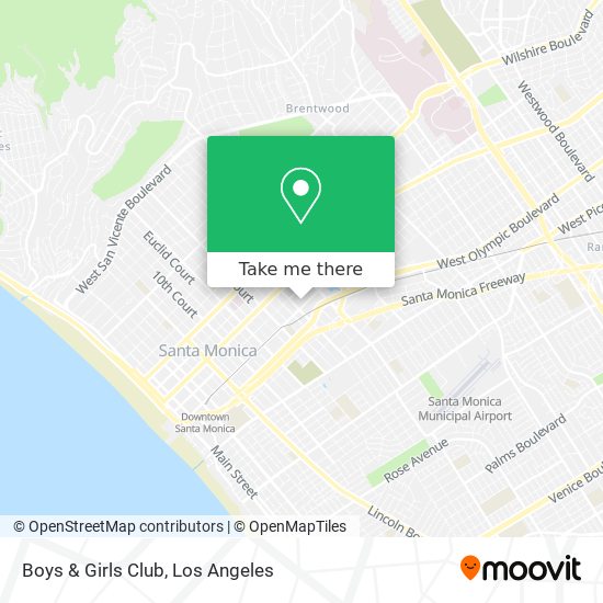 Mapa de Boys & Girls Club