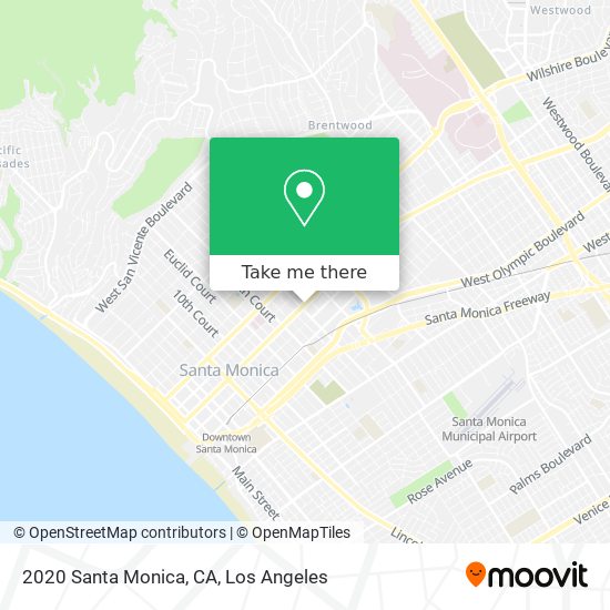 2020 Santa Monica, CA map