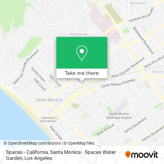 Mapa de Spaces - California, Santa Monica - Spaces Water Garden