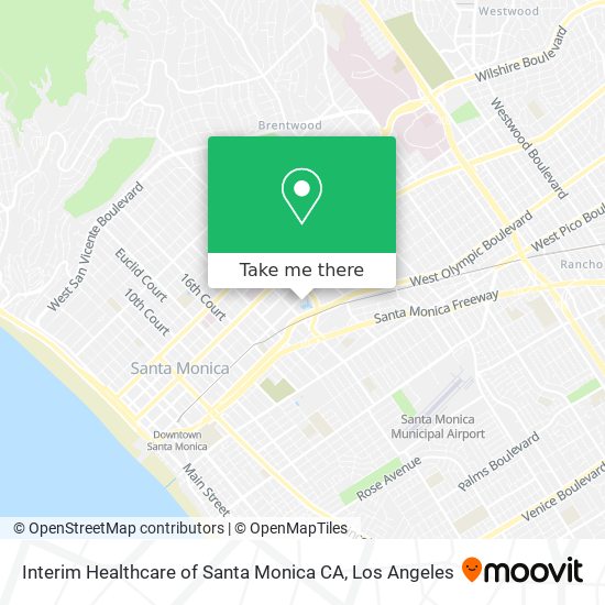 Interim Healthcare of Santa Monica CA map
