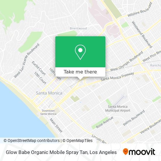 Mapa de Glow Babe Organic Mobile Spray Tan