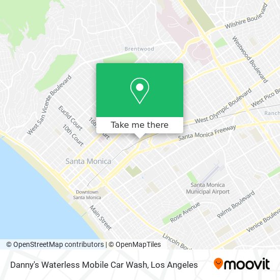 Danny's Waterless Mobile Car Wash map