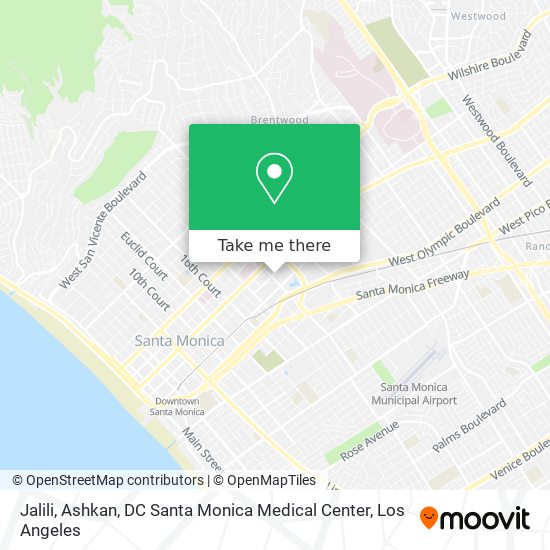 Mapa de Jalili, Ashkan, DC Santa Monica Medical Center
