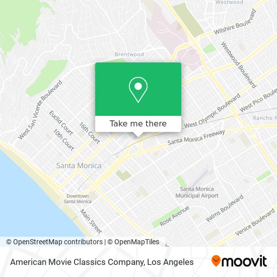 American Movie Classics Company map