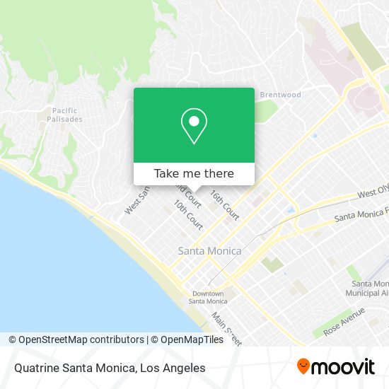 Quatrine Santa Monica map