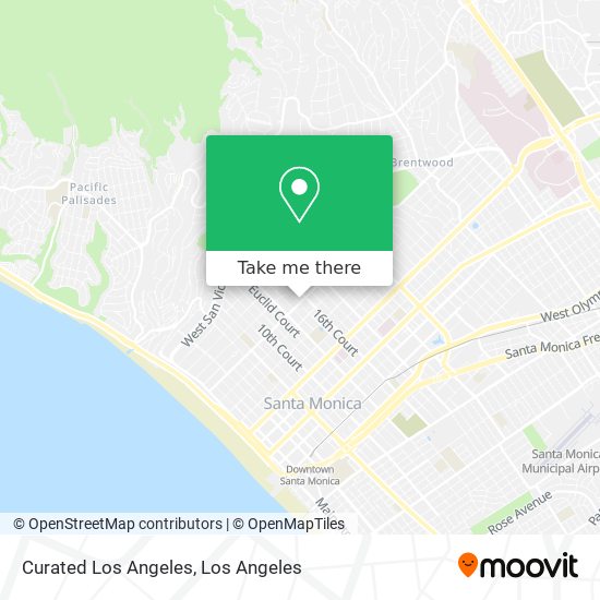 Mapa de Curated Los Angeles