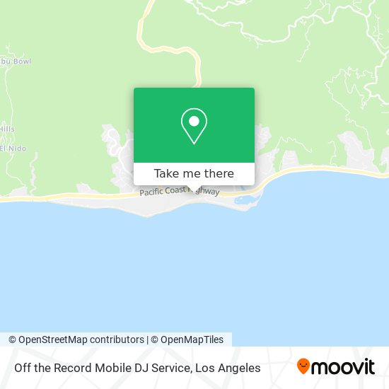 Mapa de Off the Record Mobile DJ Service