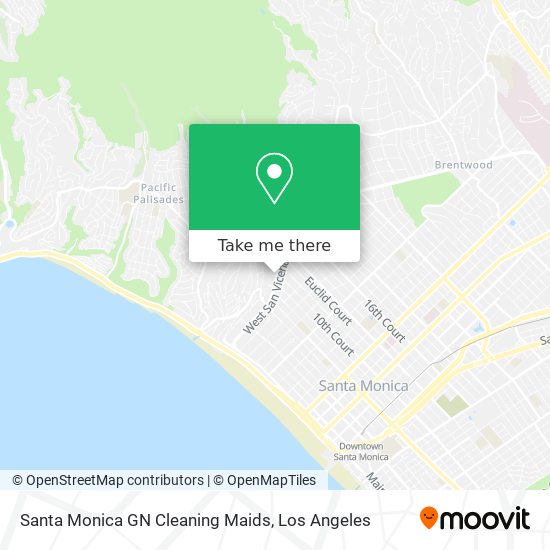 Mapa de Santa Monica GN Cleaning Maids