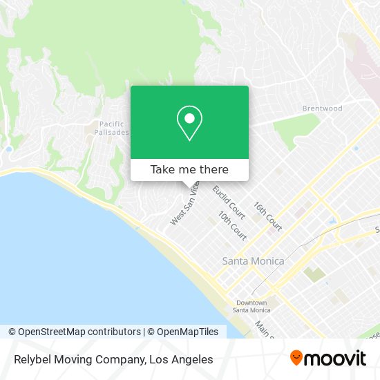 Relybel Moving Company map