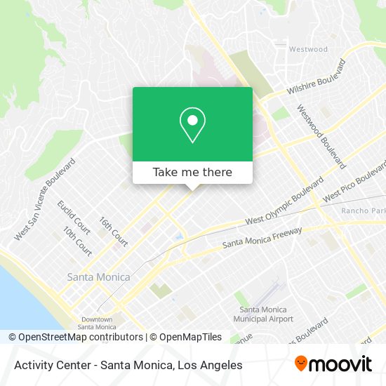 Mapa de Activity Center - Santa Monica