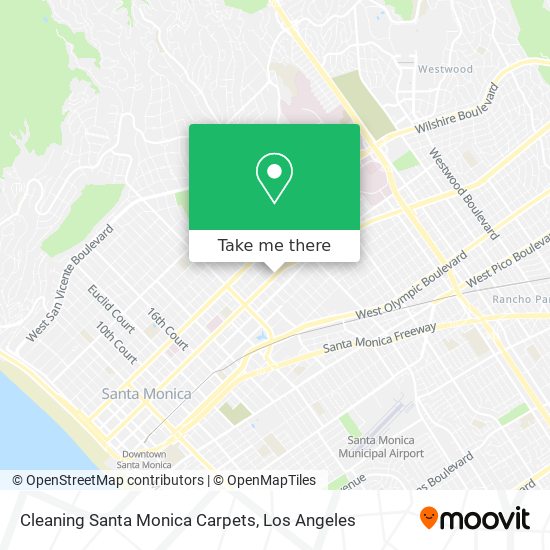Cleaning Santa Monica Carpets map