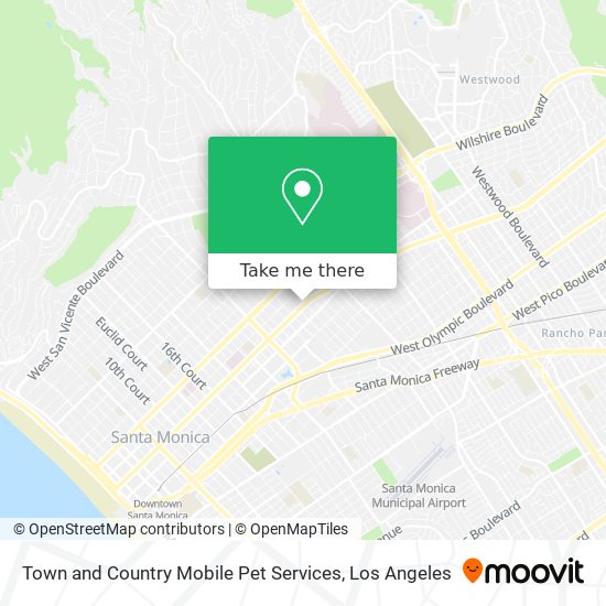 Mapa de Town and Country Mobile Pet Services