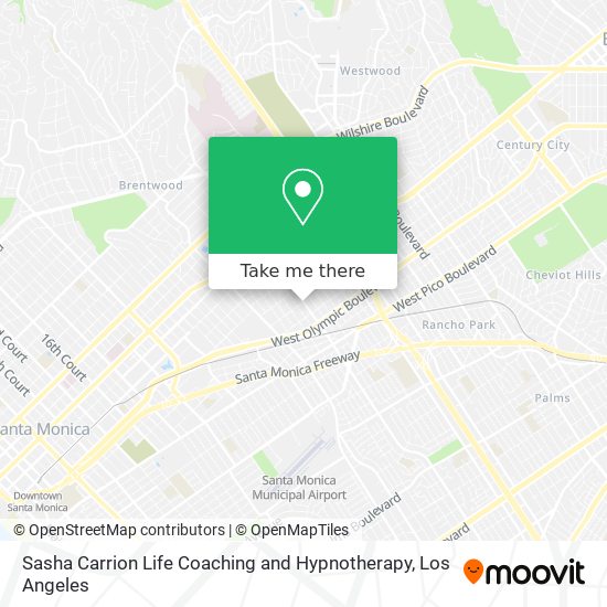 Sasha Carrion Life Coaching and Hypnotherapy map