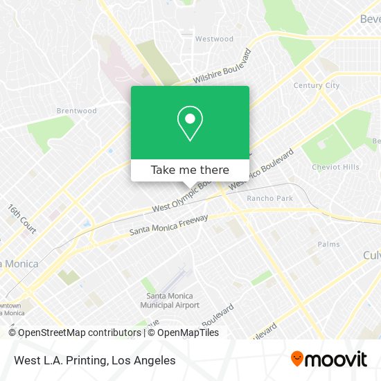 Mapa de West L.A. Printing