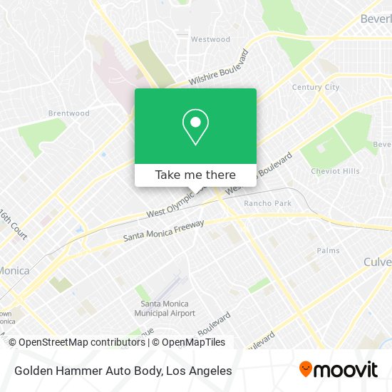 Golden Hammer Auto Body map