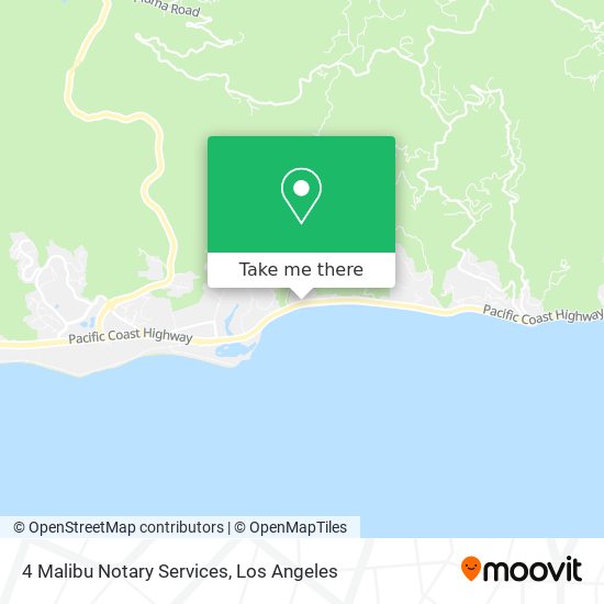 Mapa de 4 Malibu Notary Services