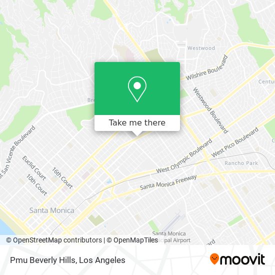 Pmu Beverly Hills map