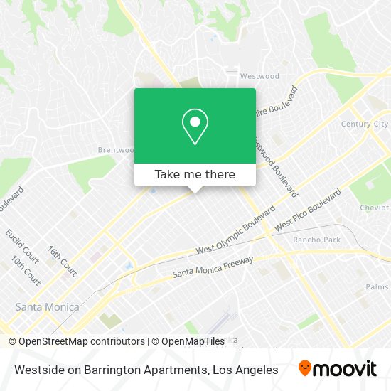 Westside on Barrington Apartments map