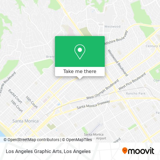 Los Angeles Graphic Arts map