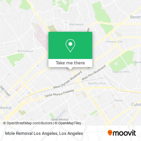 Mole Removal Los Angeles map