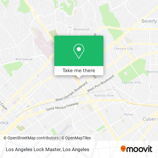 Los Angeles Lock Master map