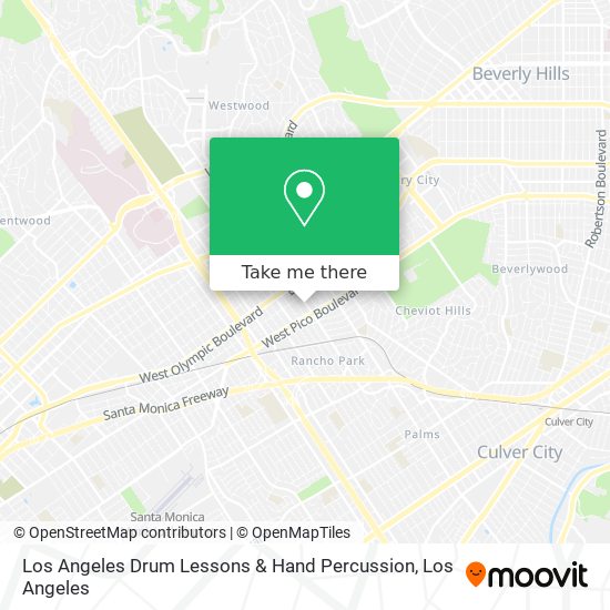 Los Angeles Drum Lessons & Hand Percussion map