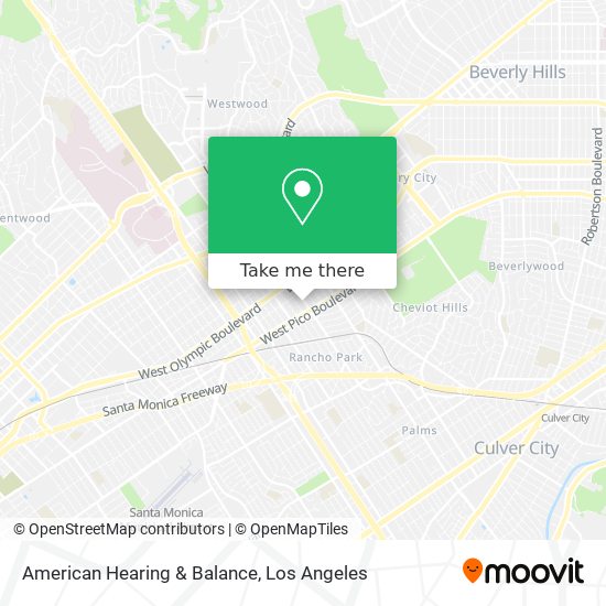 American Hearing & Balance map