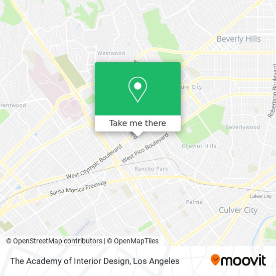 The Academy of Interior Design map