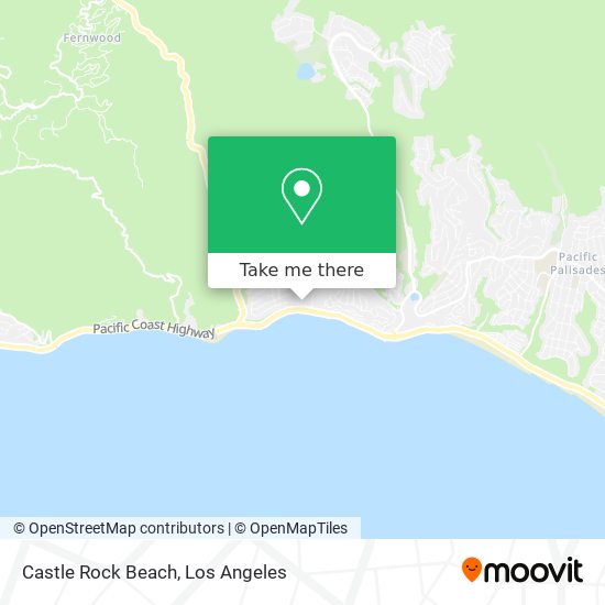Castle Rock Beach map