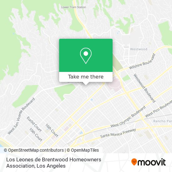 Los Leones de Brentwood Homeowners Association map