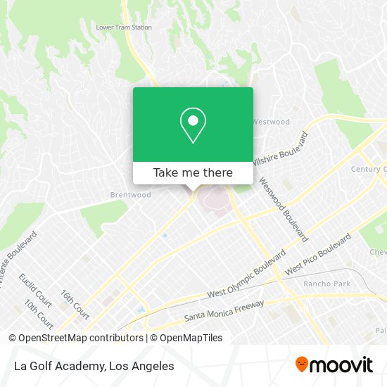 La Golf Academy map