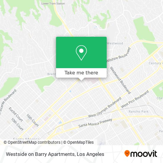 Mapa de Westside on Barry Apartments