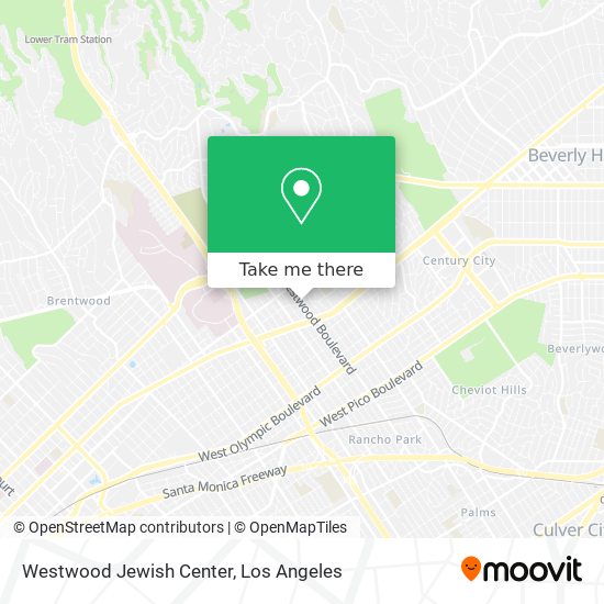 Westwood Jewish Center map