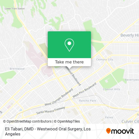 Mapa de Eli Tabari, DMD - Westwood Oral Surgery