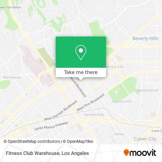 Fitness Club Warehouse map