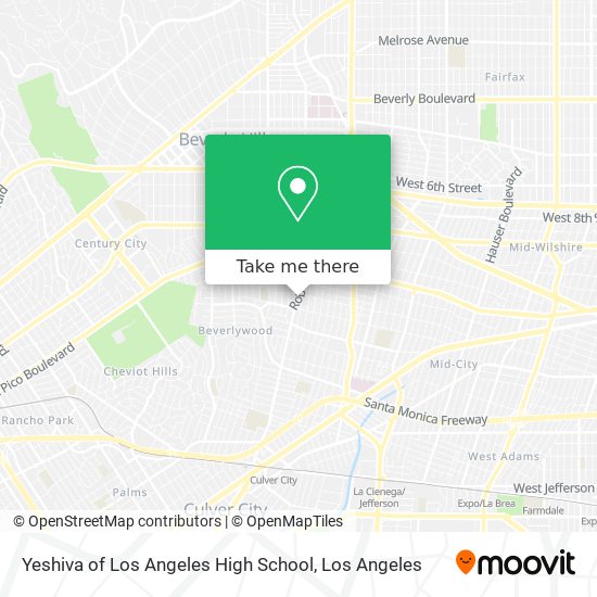 Mapa de Yeshiva of Los Angeles High School