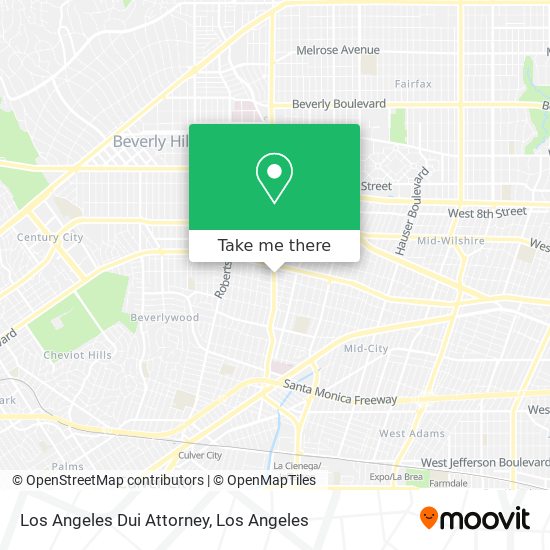 Mapa de Los Angeles Dui Attorney