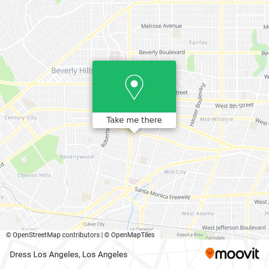 Mapa de Dress Los Angeles