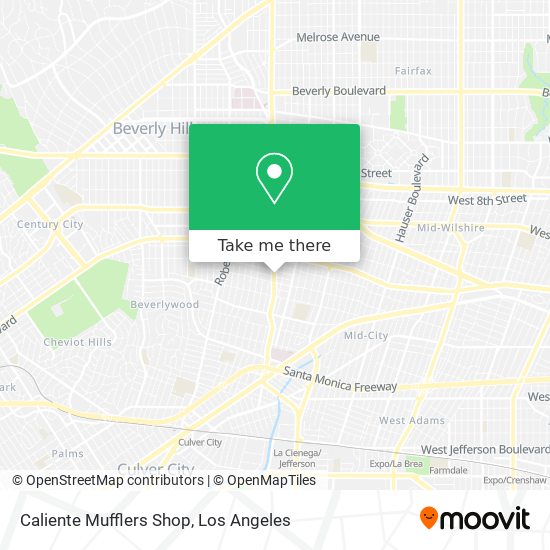 Caliente Mufflers Shop map