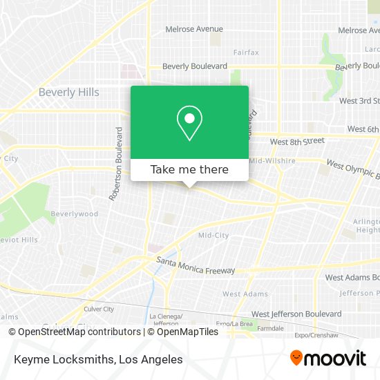 Keyme Locksmiths map