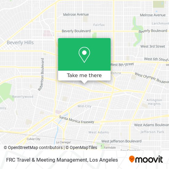 FRC Travel & Meeting Management map