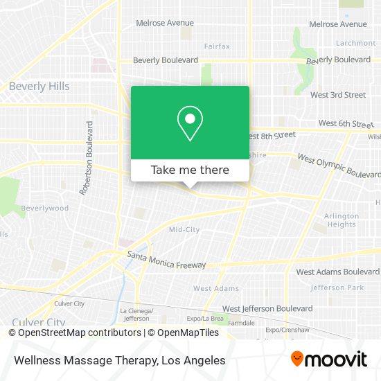 Wellness Massage Therapy map