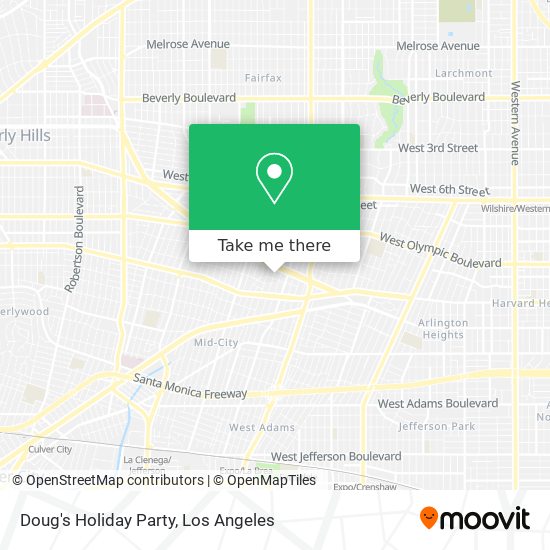 Doug's Holiday Party map
