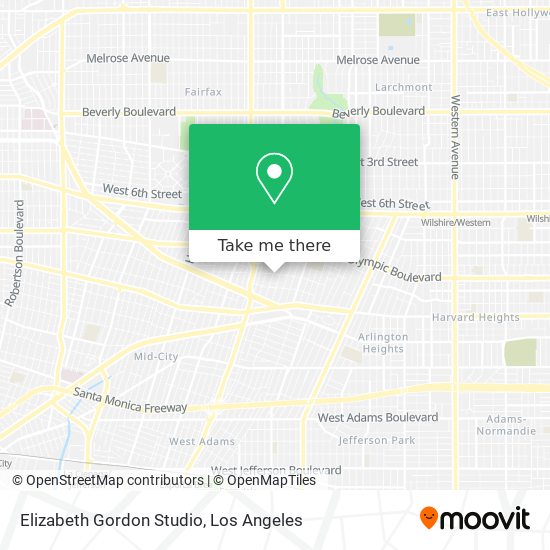 Elizabeth Gordon Studio map