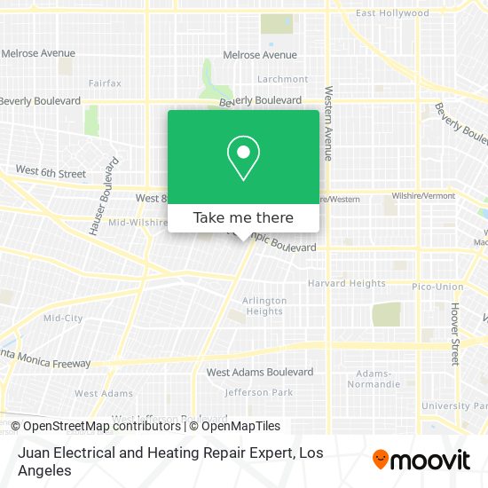 Juan Electrical and Heating Repair Expert map