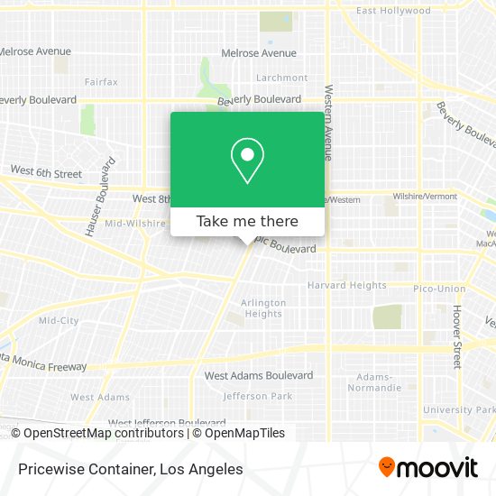 Pricewise Container map