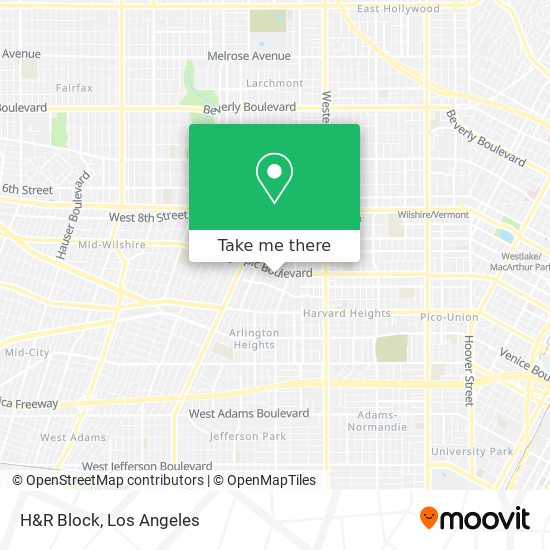 H&R Block map