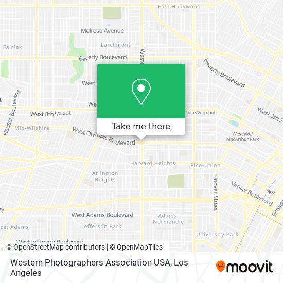 Mapa de Western Photographers Association USA