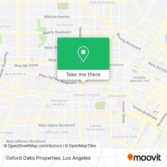 Oxford Oaks Properties map